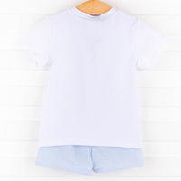 Easter Sunday Short Set, Blue