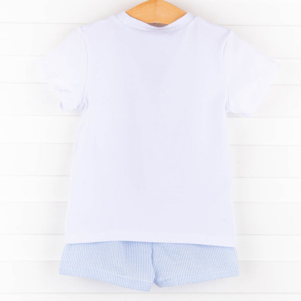 Easter Sunday Short Set, Blue