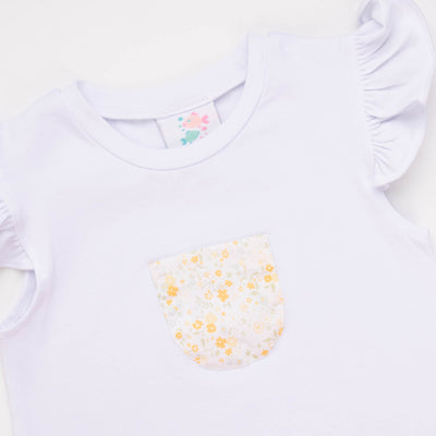 Daisy Garden Short Set, Yellow