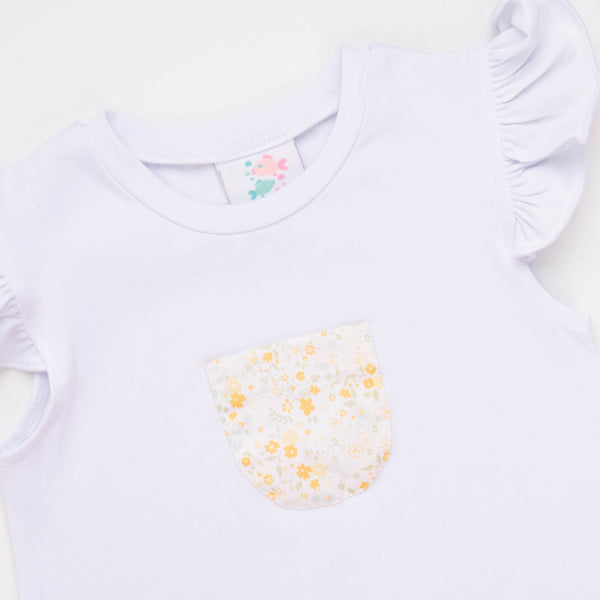 Daisy Garden Short Set, Yellow