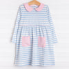 Lauren Dress, Blue and Pink