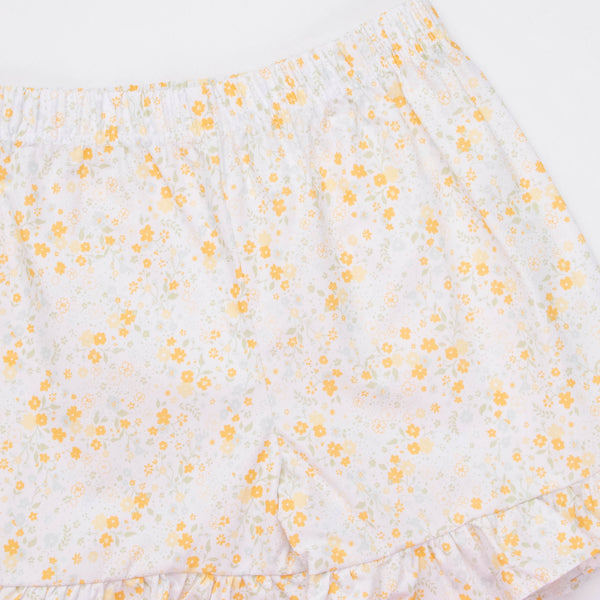 Daisy Garden Short Set, Yellow