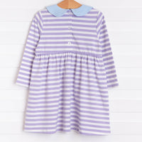 Lauren Dress, Purple Stripe