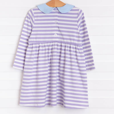 Lauren Dress, Purple Stripe