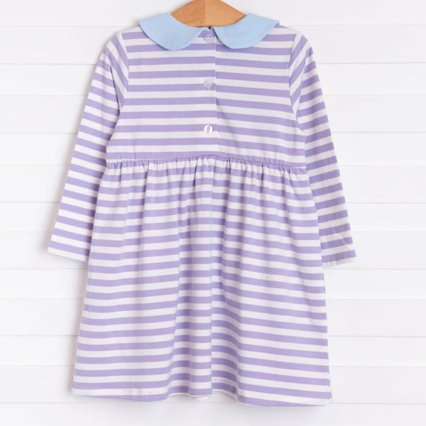 Lauren Dress, Purple Stripe