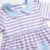 Lauren Dress, Purple Stripe
