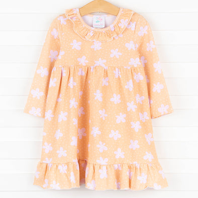 Darling Daisies Dress, Orange