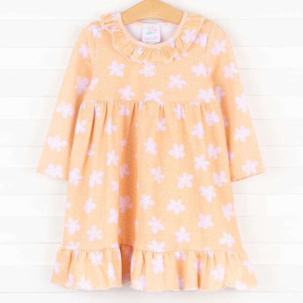 Darling Daisies Dress, Orange