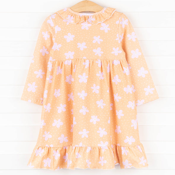 Darling Daisies Dress, Orange