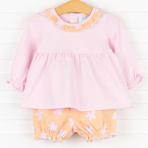 Darling Daisies Bloomer Set, Pink