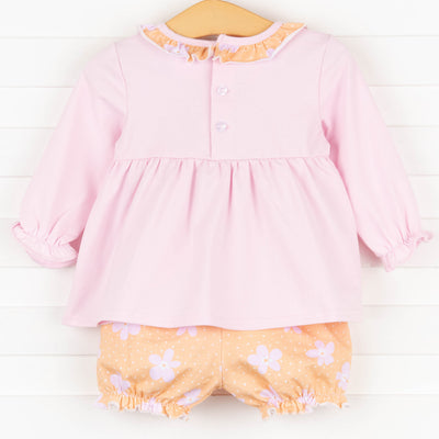 Darling Daisies Bloomer Set, Pink