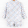 Padgett Plaid Short Set, Tan
