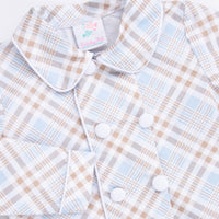 Padgett Plaid Short Set, Tan