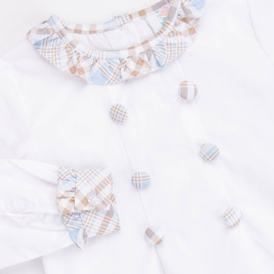 Padgett Plaid Bloomer Set, Tan