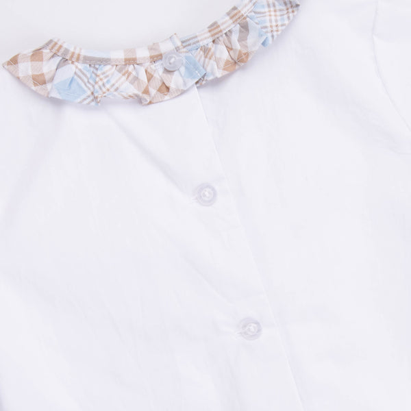 Padgett Plaid Bloomer Set, Tan