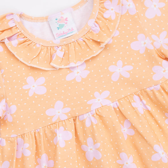 Darling Daisies Dress, Orange