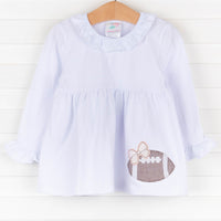 Go Long Applique Shirt, White