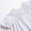 Spooky Spider Smocked Dress, Black Bitty Dot