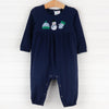 Bundle Up Romper, Blue