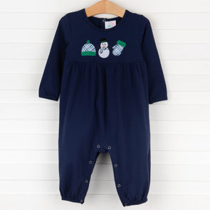 Bundle Up Romper, Blue