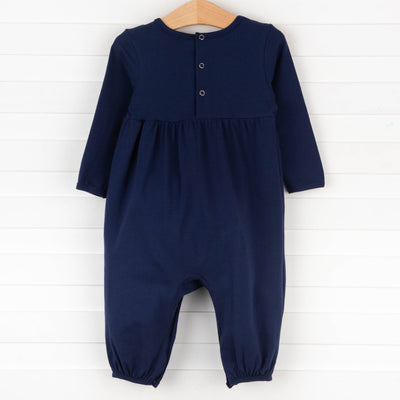 Bundle Up Romper, Blue