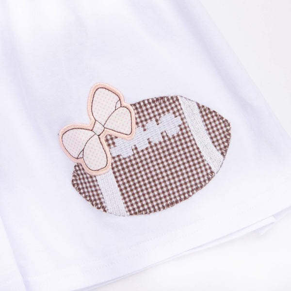 Go Long Applique Shirt, White