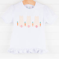 Too Cute Tails Ruffle Top, White