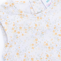 Daisy Garden Diaper Set, Yellow