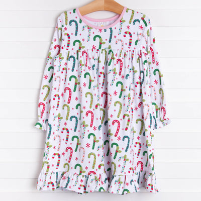 Candy Cane Treats Dress, Pink
