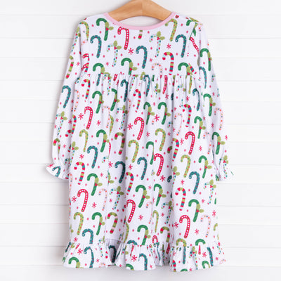 Candy Cane Treats Dress, Pink