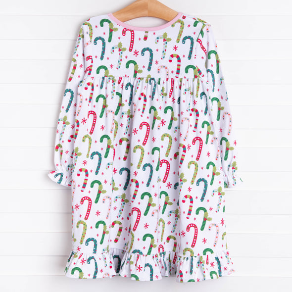 Candy Cane Treats Dress, Pink