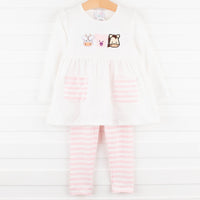 Barnyard Besties Legging Set, Pink