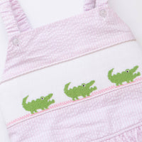 Chomp! Chomp! Smocked One Piece, Pink