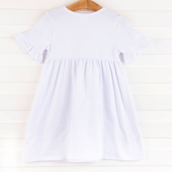 Precious Pig Dress, White
