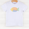 Fin-tastic Friend Applique Shirt, White