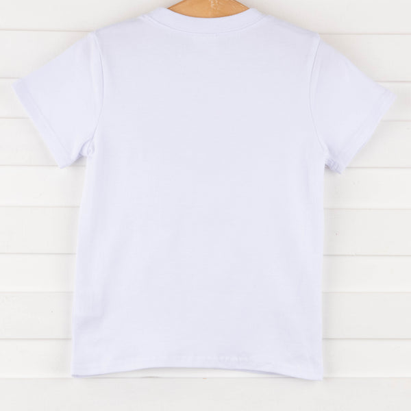 Fin-tastic Friend Applique Shirt, White