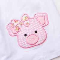 Precious Pig Dress, White
