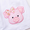 Precious Pig Dress, White