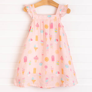 Angel Dear Ice Cream Muslin Sundress, Pink