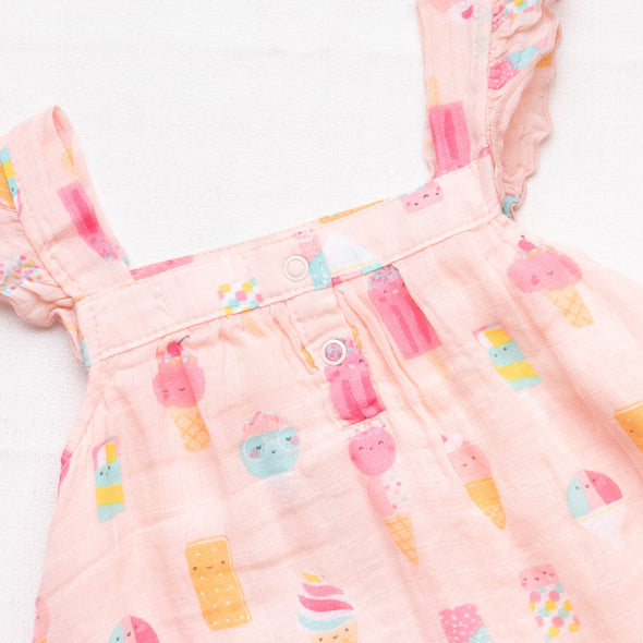 Angel Dear Ice Cream Muslin Sundress, Pink