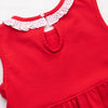 Nature Princess Applique Dress, Red