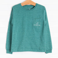Properly Tied Catch A Ride Long Sleeve Shirt, Hunter Green