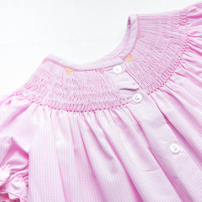 Birthday Smocked Dress, Pink