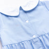 Puppy Smocked Romper, Blue