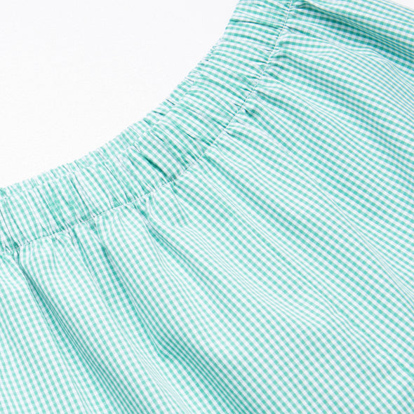 Tractor Smocked Pant Set, Green
