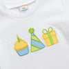 Birthday Surprise Applique Short Set, Blue