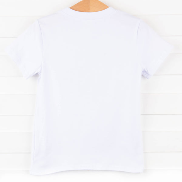 Hooked On You Applique Shirt, White