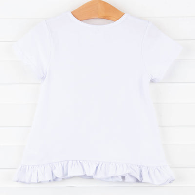 Hand In Hand Applique Shirt, White