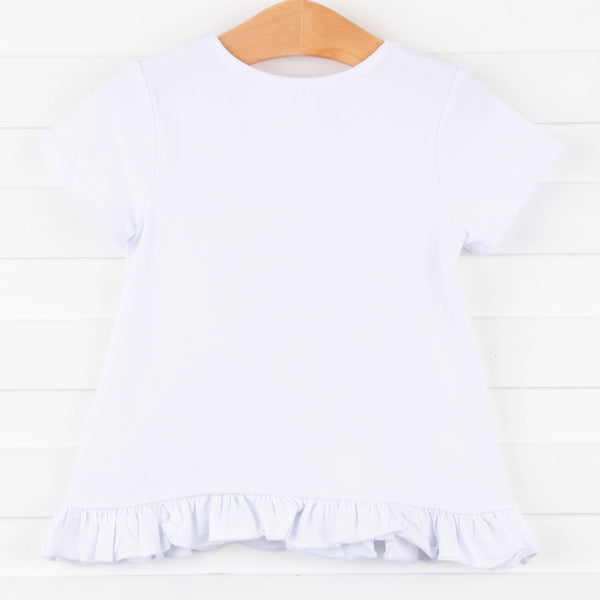 Hand In Hand Applique Shirt, White