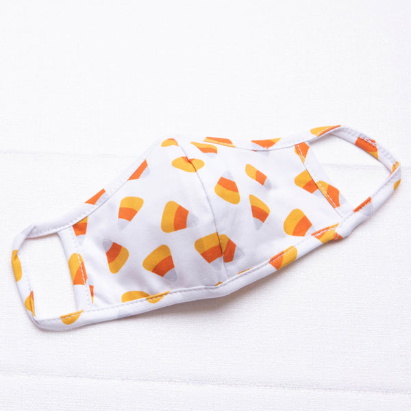 Fall Treats Non-Adjustable Kids Non Medical Mask, Orange